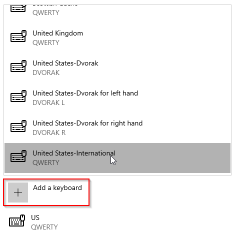 Windows 10 Set Us International Keyboard Openwritings Net